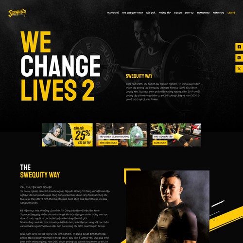 Gym website