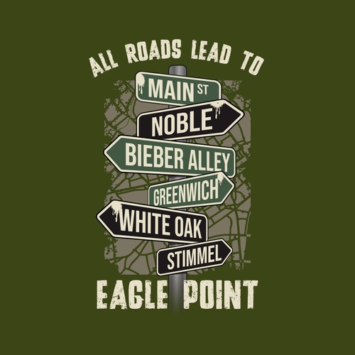 Street Signs Graphic/Graffiti Inspired design for College Students