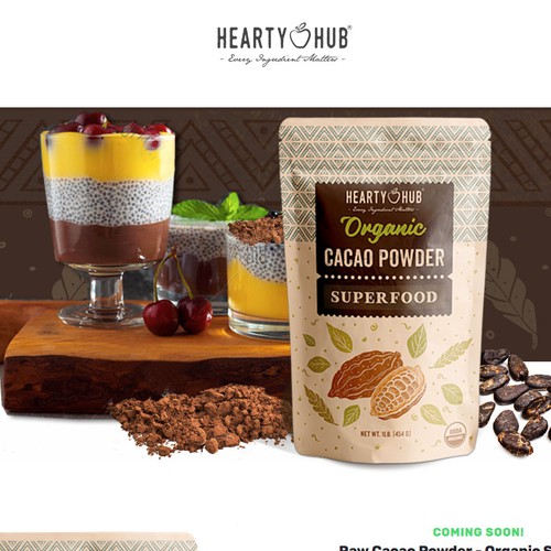 Header image for an Organic Cacao Powder