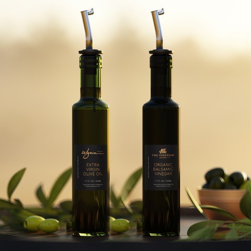 Olive oil label for sampling