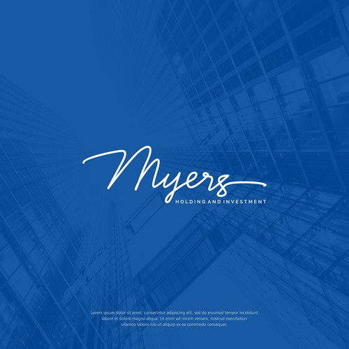 Logo concept for MYERS Holding and Investment