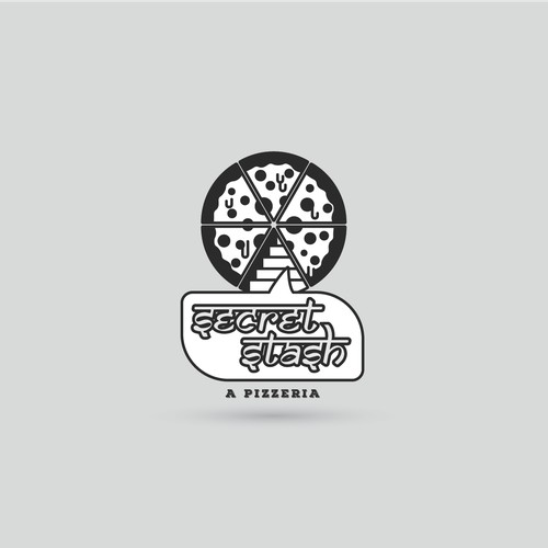 Pizzeria logo concept.