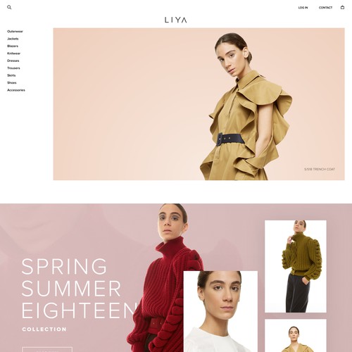 Website design for edgy fashion designer