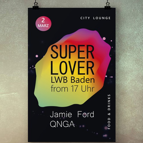 SUPER LOVER poster (Partylabel)