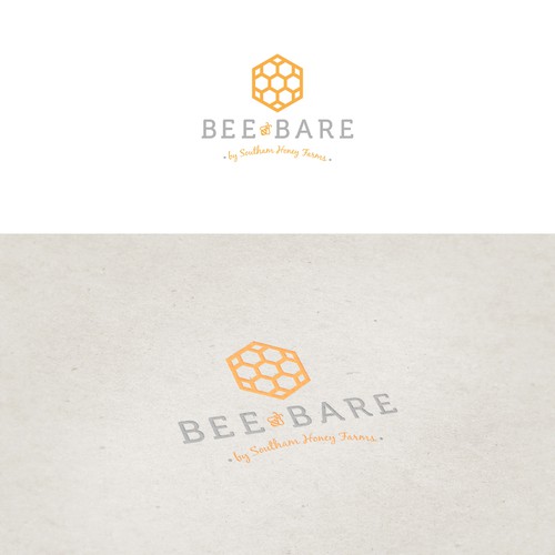 Logo concept for organic honey farm in California