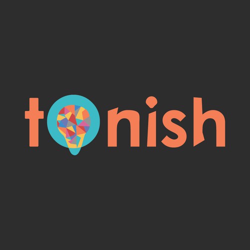 Flat logo concept for tonish