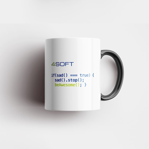 Mug design for software company