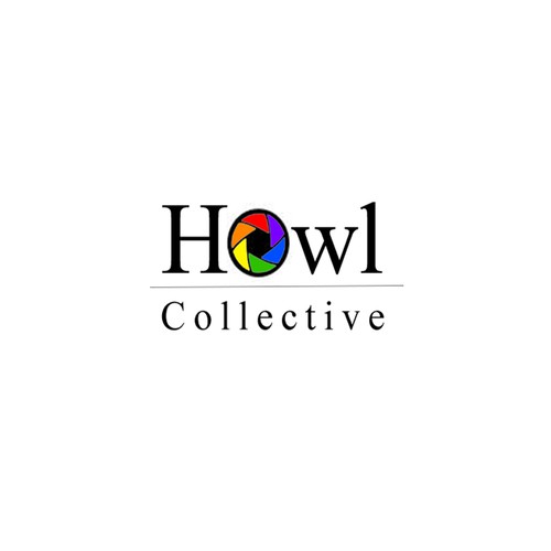 Create a clever and captivating logo for the photo company, HOWL Collective