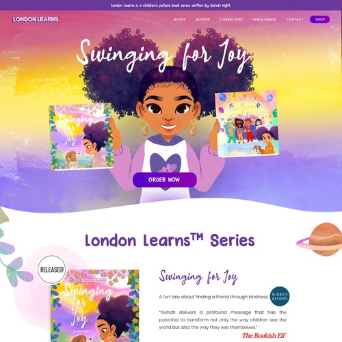 Colorful Web Design for Children