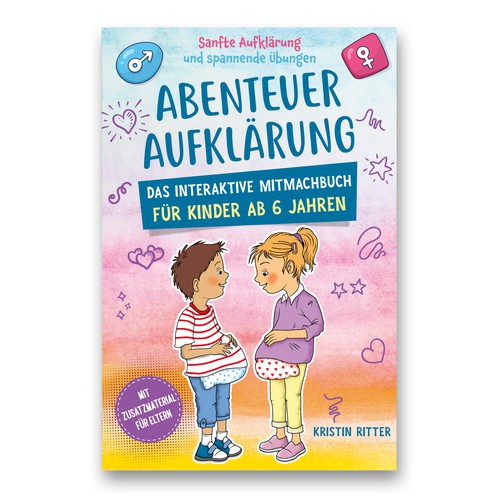 Create a beautiful cover on the topic of sexual education for children