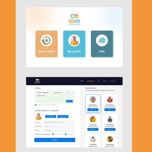 COCO || Coffee Web Profile Design