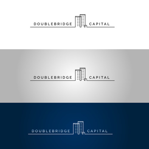 Clean logo design for Doublebridge Capital