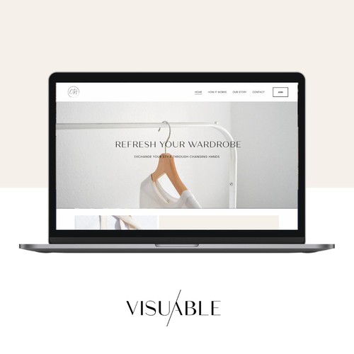Squarespace Website Design for a secondhand fashion goods trading platform