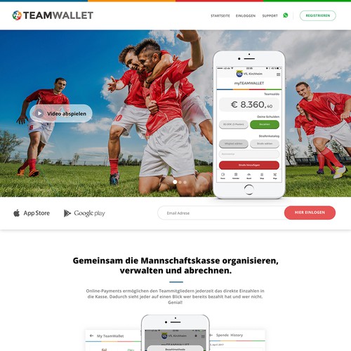 TeamWallet Redesign