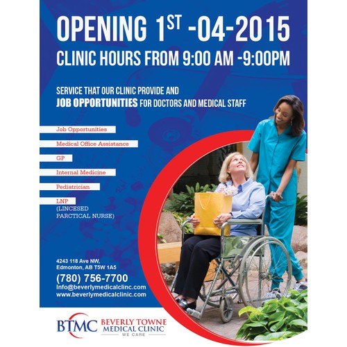 Flyer  FOR BEVERLY TOWNE MEDICAL CLINIC