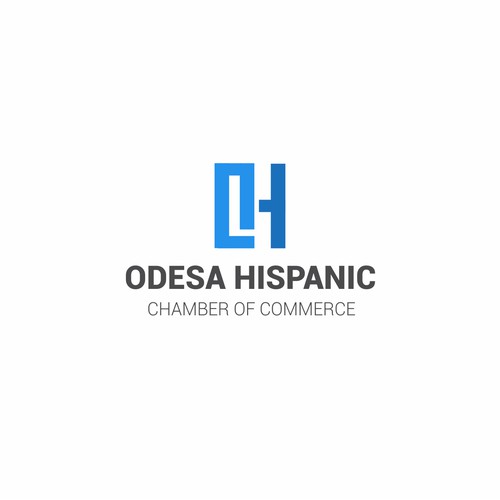 logo concept for Odesa Hispanic Corp, with O and H letter