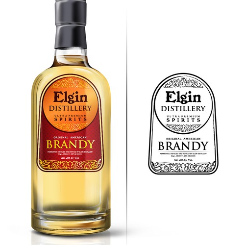 ELEGANT LABEL FOR ULTRA-PREMIUM CRAFT DISTILLERY - ELGIN DISTILLERY