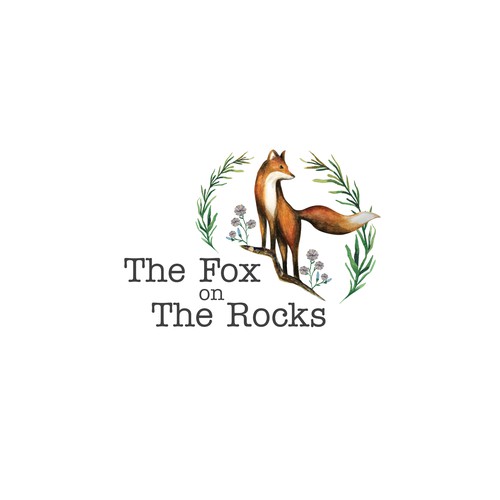 Whimsical fox blog logo