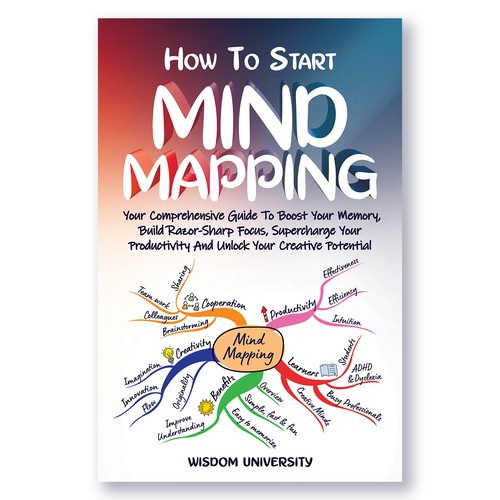 "How to start Mind Mapping" - E-book Cover Design