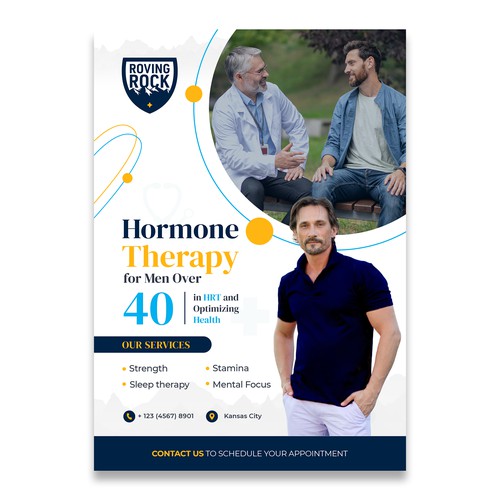 Hormone Therapy. Flyer Design.