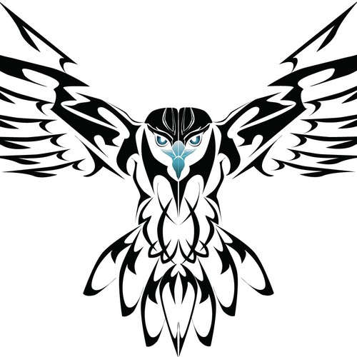 tribal tatoo hawk