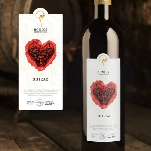 Shiraz Wine Label