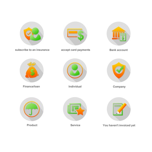 button icon for financial tools