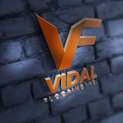 Vidal Flooring Logo Design