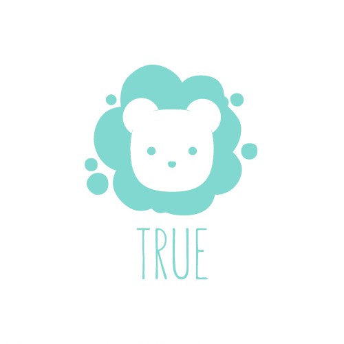 Bear logo for baby clothes