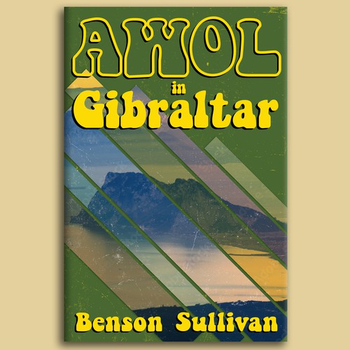 Retro cover for 1970s adventure novel