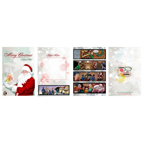 Create an Elegant Merry Christmas Comic Greeting Card