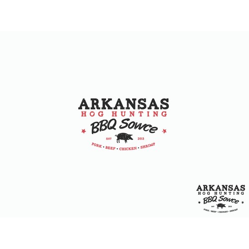 HELP create our Product Label for Arkansas Hog Hunting Bar B Q Sowce