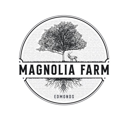 Rustic / Classic logo for a family farm.