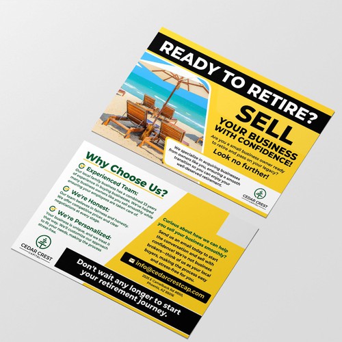 Direct mailer for small business owners looking to sell their company