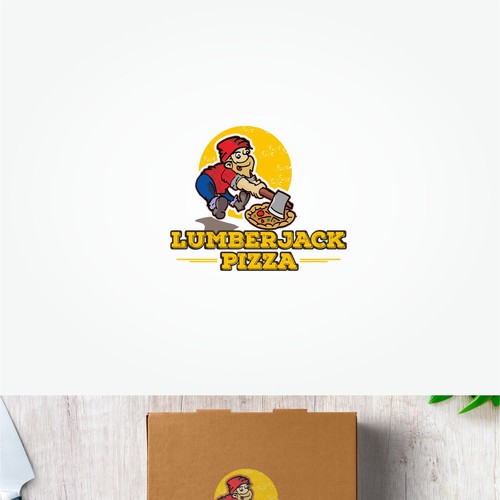 Cartoon Logo for Pizza Store