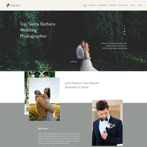 Color Flick - Custom Photography Website