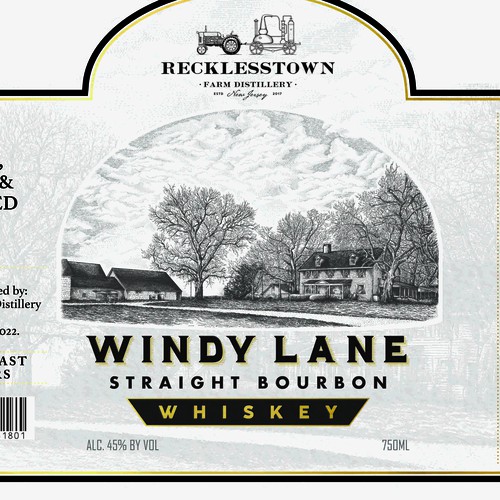 Windy lane label design