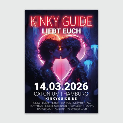 KINKY GUIDE — Love Each Other (Event Poster)