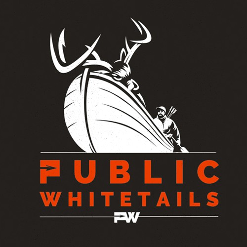 Unique and Simple Logo for "Public Whitetails"