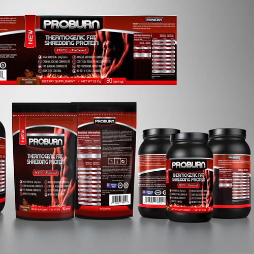 Bring out the big guns - packaging design for a HOT new protein range