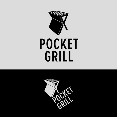 Modern logo design for grill 
