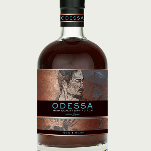 Label for a Swedish rum brand