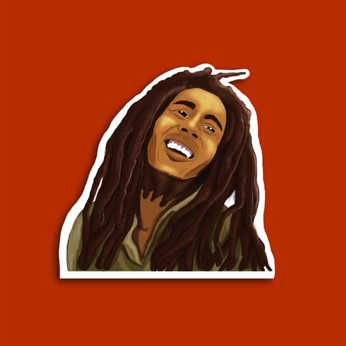 Bob Marley Sticker