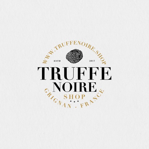 Logotype for a seller of black truffles in France.