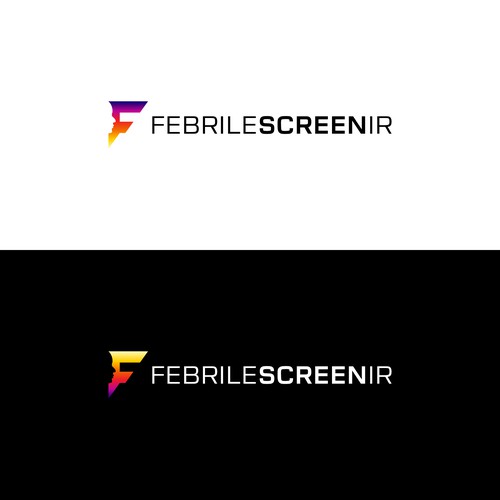 A face screening logo for 'Febrile Screen IR'