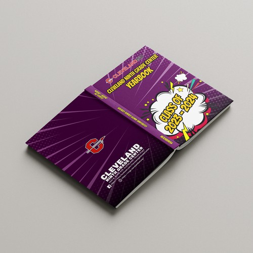 Yearbook Cover with Comic Theme
