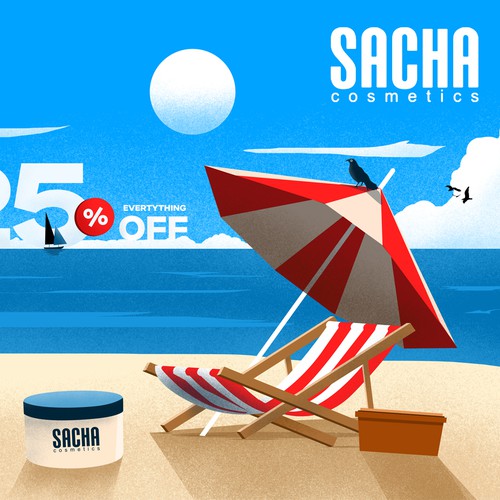Sacha Summer Sale Illustration