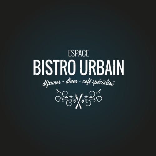 Create a captivating logo for a trendy Bistro