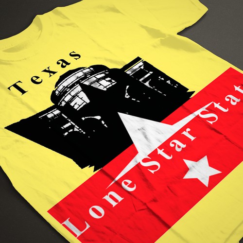 T-shirt design concept for Lone Star State