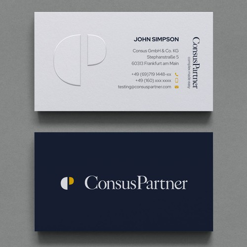 Emboss Business Card